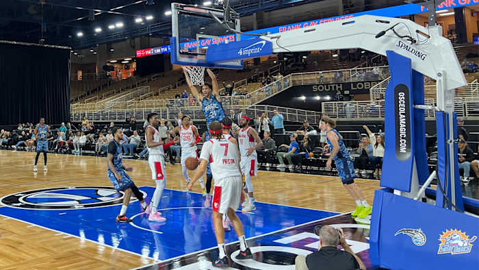 Trevelin Queen helped the Osceola Magic climb out of a 26-point hole to defeat the Memphis Hustle.